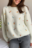 Floral Pattern Sweater