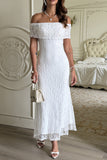 Elegant Off-Shoulder Evening Gown