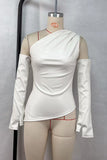 Asymmetric Sleeve Tank Top