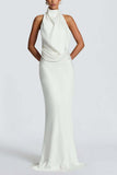 Elegant Draped Evening Gown