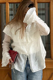 Ruffled Button-Front Blouse