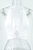 Halter Ring Detail Tank Top