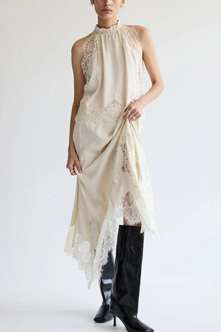 Lace Long Skirt Two-Piece Set