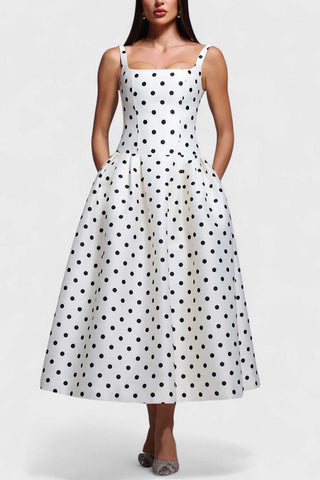 Polka Dot Evening Dress