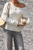 Off-Shoulder Knit Sweater