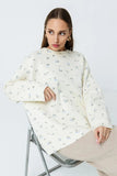 Floral Patterned Cozy Sweater