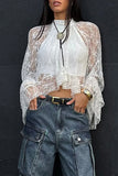 Elegant Lace High-Neck Blouse