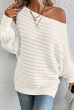 Off-Shoulder Knit Sweater