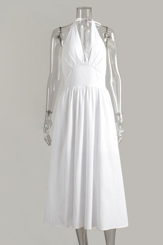 Halter Midi Casual Dress