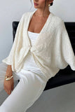 Cross Wrap V-Neck Loose Sweater