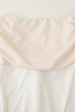 Ruched Crop Top and Draped Skirt Set