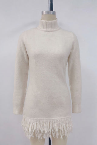 Fringe Hem Casual Dress