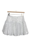 Sequin-Embellished Mini Skirt