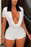 Deep V-Neck Romper