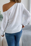 Off-Shoulder Knit Sweater