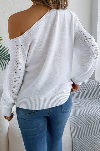 Off-Shoulder Knit Sweater