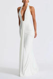 Halter Neck Evening Dress