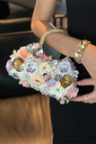 Floral Embellished Clutch Bag