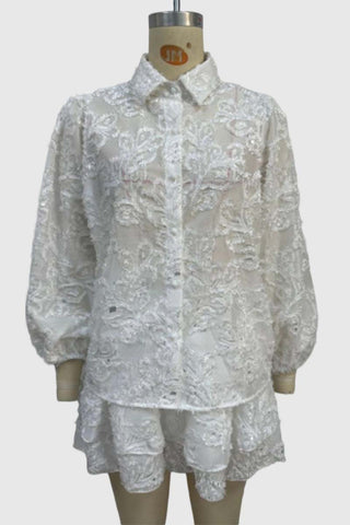 Elegant Layered Short Set