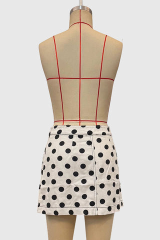 Polka Dot Mini Skirt
