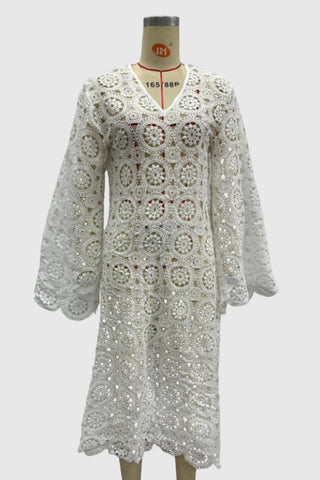 Elegant Crochet Casual Dress