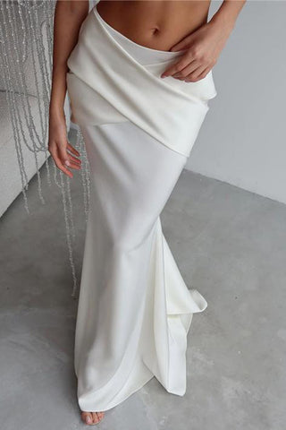 Draped Maxi Skirt