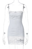 Lace Trim Cami Bodycon Dress