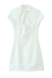 Bow-Tie Cutout Evening Dress