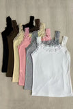 Lace Trim Tank Top