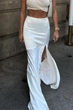 Elegant Maxi Skirt with Chic Draping