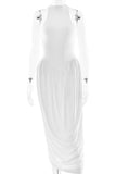 Elegant High-Neck Evening Gown