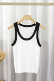 Ribbed Scoop Neck Tank Top
