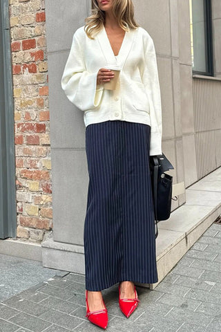 Classic Button-Front Cardigan