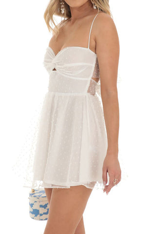 Bowknot Detail Casual Mini Dress
