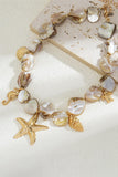 Seashell Charm Statement Necklace