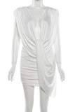 Draped Elegance Evening Dress