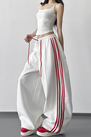 Relaxed Stripe Casual Pants