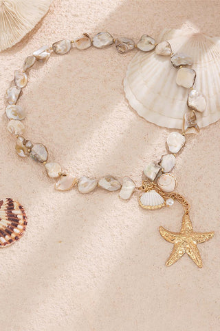Starfish Charm Shell Necklace