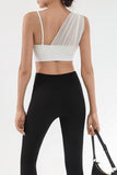 Asymmetrical Layered Cropped Tank Top