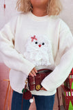 Playful Puppy Appliqué Sweater
