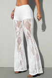 Lace Flare Casual Pants