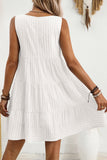 Sleeveless Gingham Mini Dress