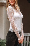 Mock Neck Slim Fit Long Sleeve Top