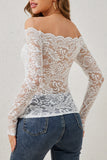 Off-Shoulder Lace Blouse