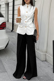 Sleek Button-Up Sleeveless Vest
