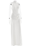 Elegant High-Neck Evening Gown