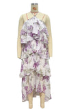 Layered Halter Maxi Dress