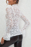 Elegant Lace Long Sleeve Blouse