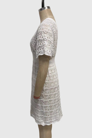 V-Neck Lace Casual Beach Dress