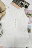 Button-Front Tank Top